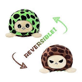 Reversible Plush Toy Mini Stuffed Animal with Mood Design Soft Cute Gift for Kids and Adults