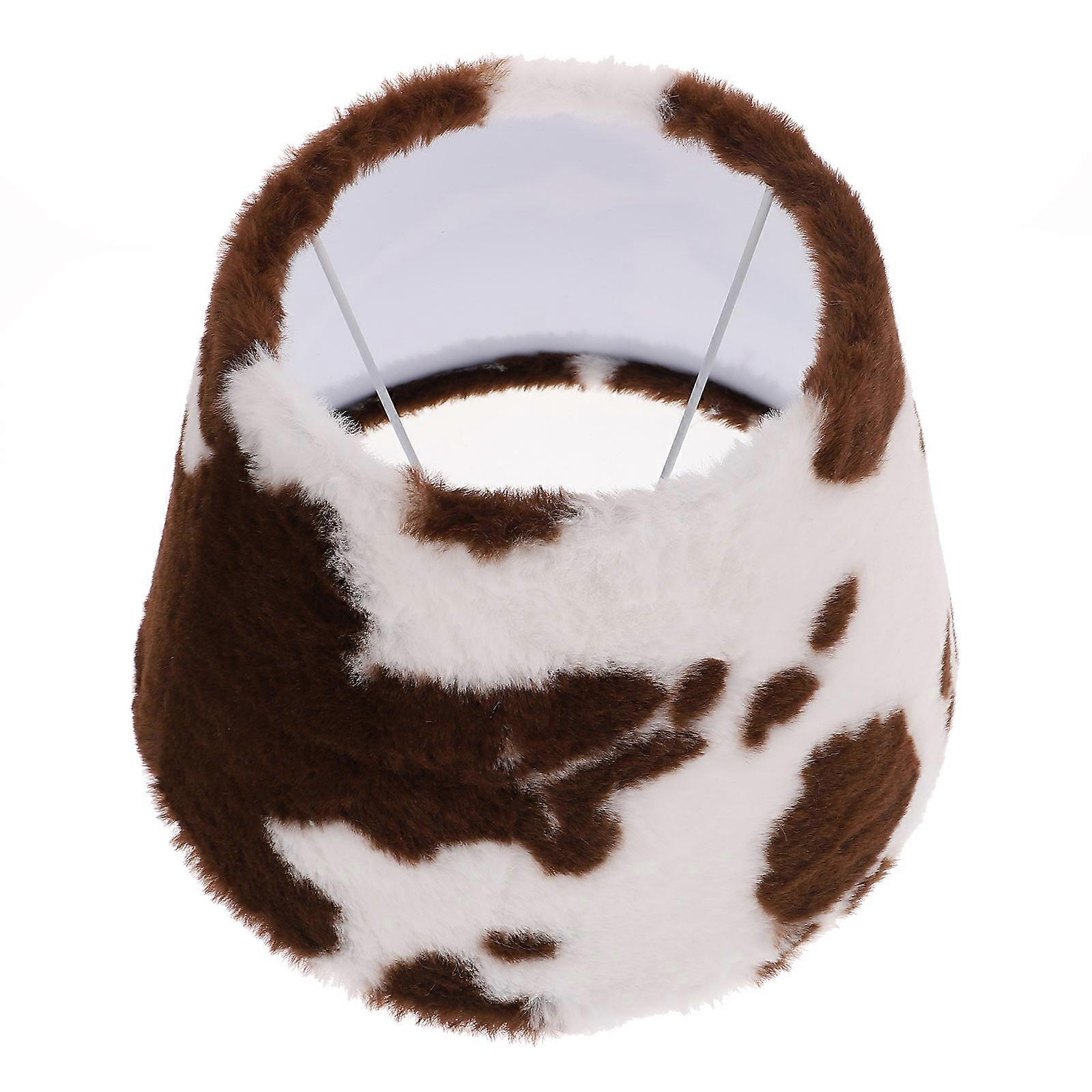 Creative Plush Lampshade Leopard Design for Bedside Lamp Cover One Pack
