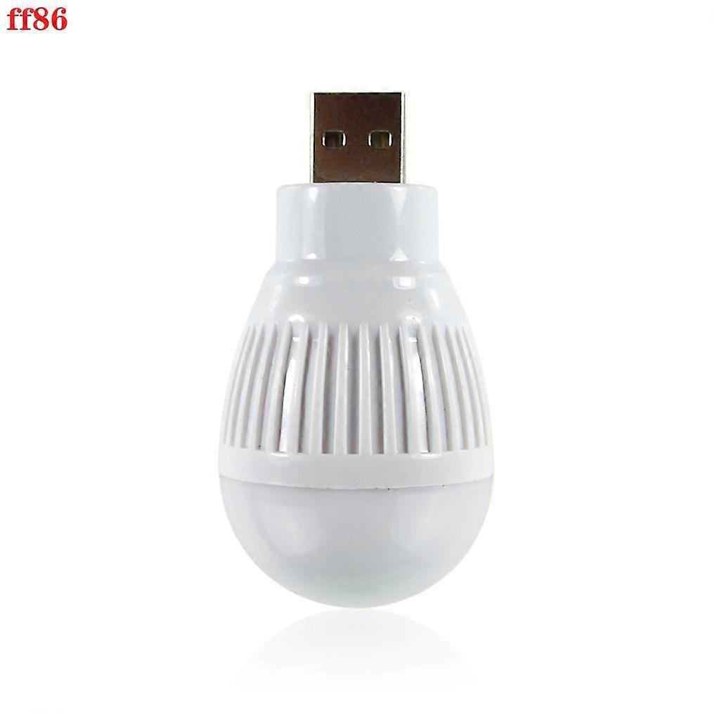 Spherical USB flashlight base with round LED light