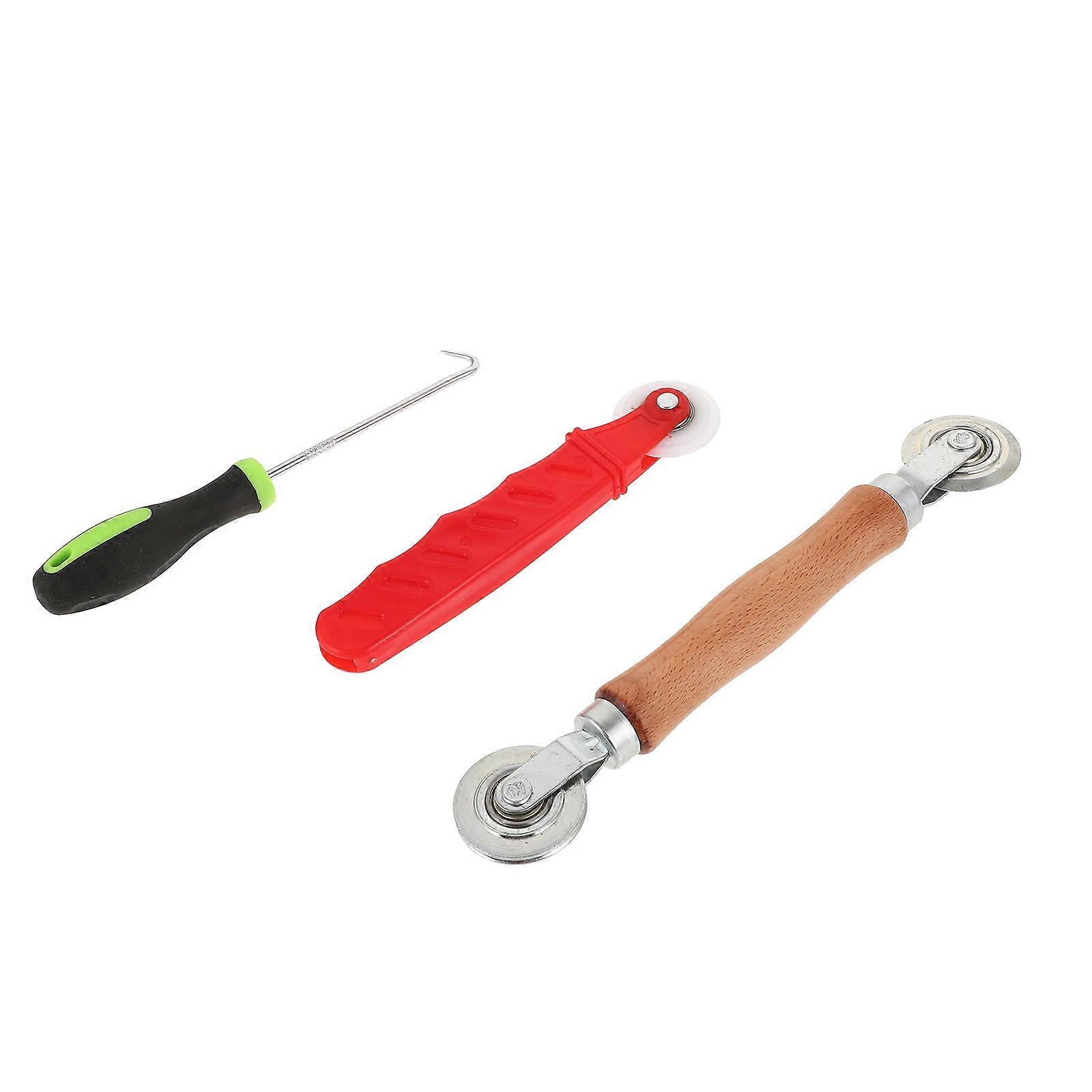 Double Head Screen Mend Roller Tool Kit For Pool Screen Installation Multi Color 1 Set