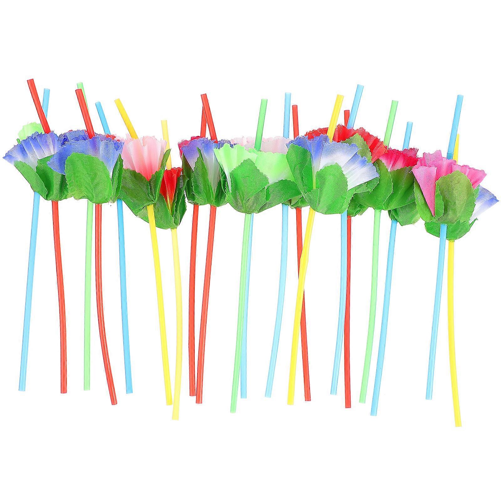 Assorted Color Drinking for Use 100Pcs Flexible Party