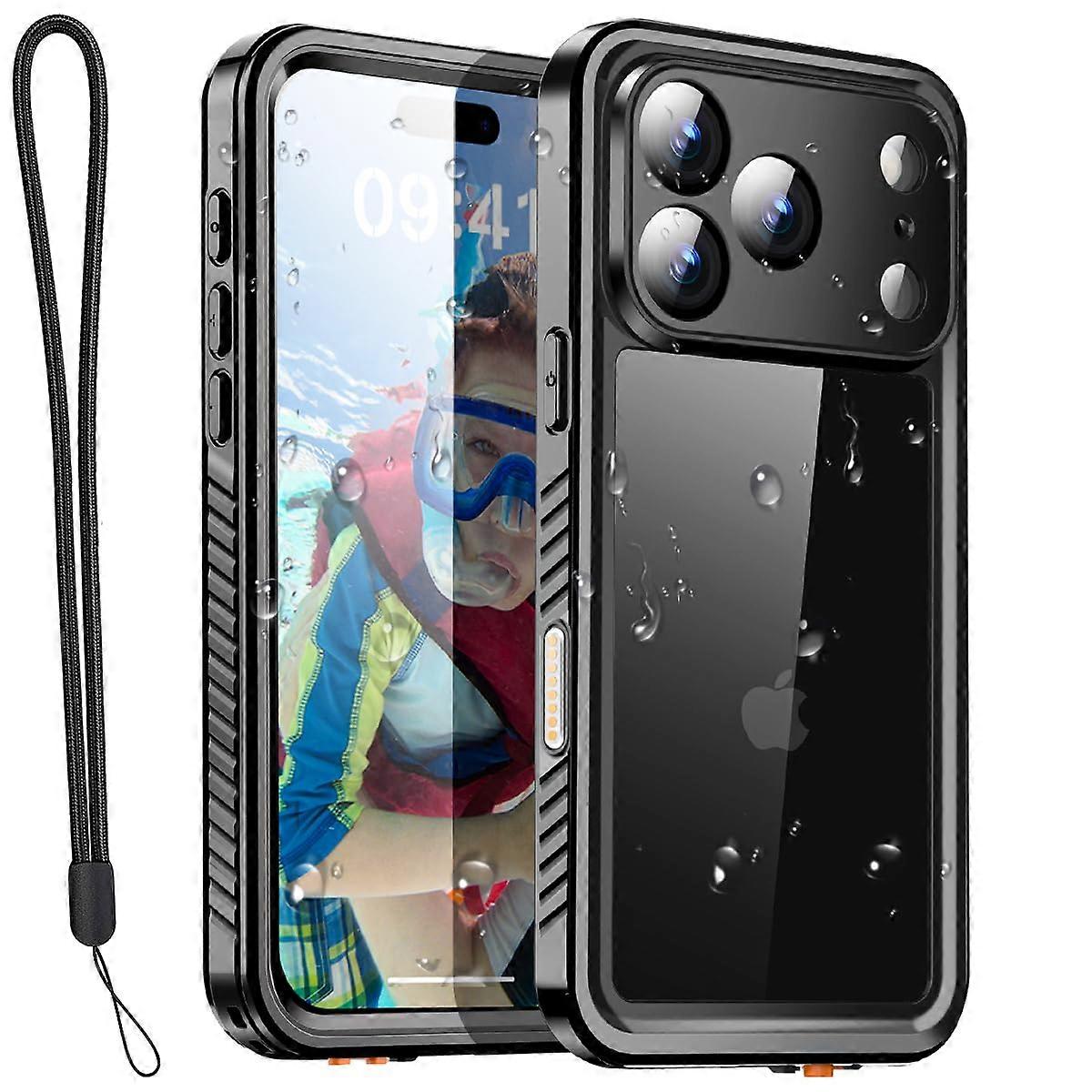 Waterproof Case with Lanyard Compatible with iPhone 17 Pro