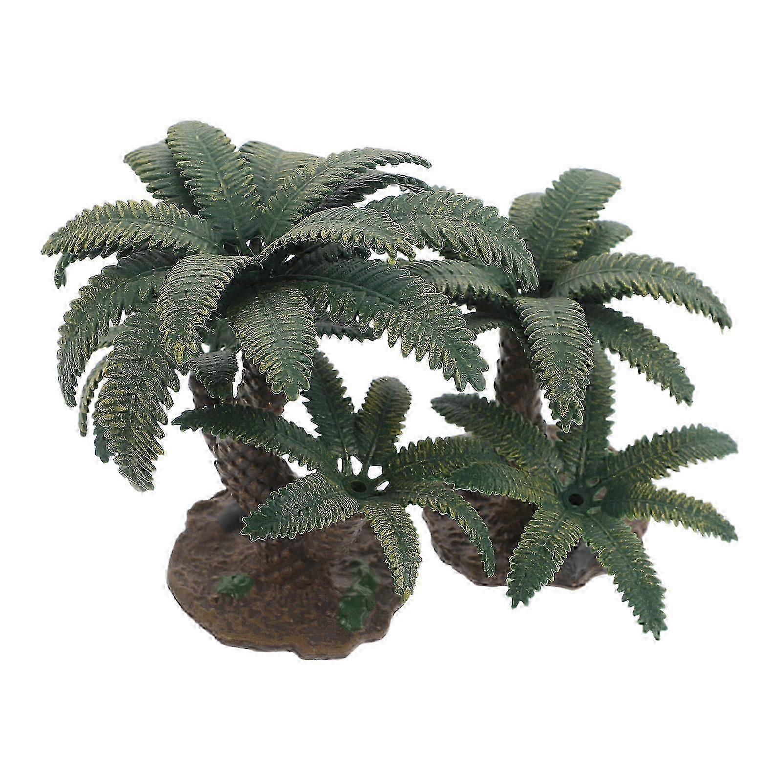 Micro Landscape Model Trees Miniature Tropical Tree Decor with 2Pcs Plastic Models