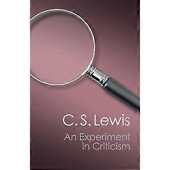 An Experiment In Criticism Canto Classics - C. S. Lewis - Paperback - en Book