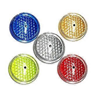 Conjunto de 5 Clipes Refletivos para Segurança Noturna, Etiquetas Refletivas para Mochila, Ideais para Ciclismo Noturno, Caminhadas, Corridas e Passeios com Cães.