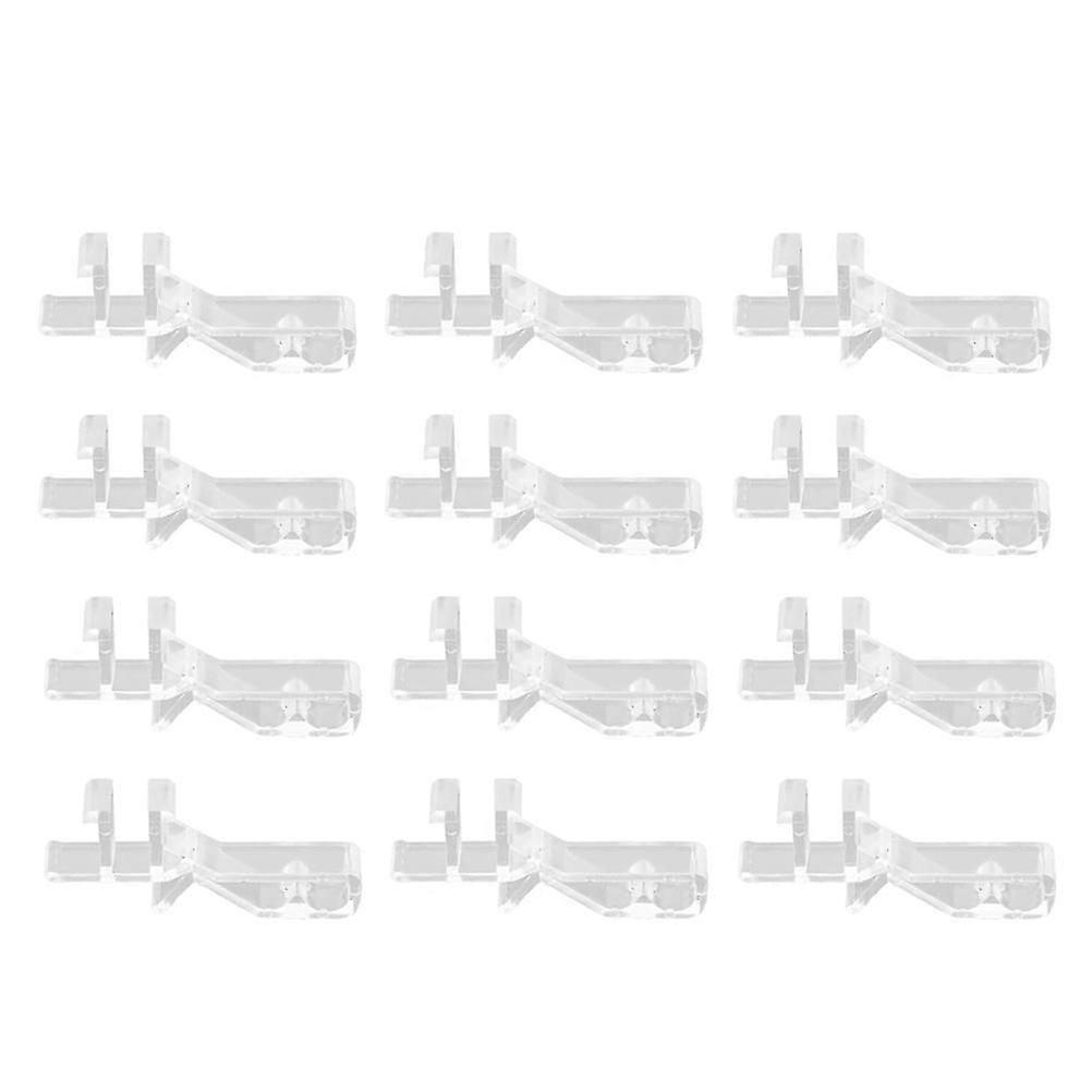Transparent Vertical Blind Valance Clips,12Pcs, for Window Blinds Maintenance