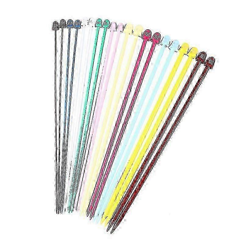 Abs Plastic & Steel Wire Plastic Knitting Needles