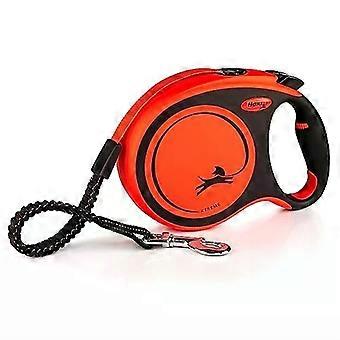 Tape Orange & Black Large 8m Retractable Dog Leash Lead for dogs up