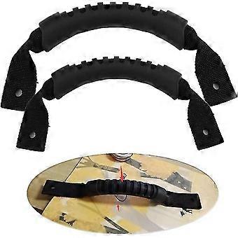 Maniglia kayak, maniglie per il trasporto del kayak nero resistente barca maniglia della canoa sostituzione kit accessori di sostituzione per kayak valigia bagaglio tavola da surfblack2pcs