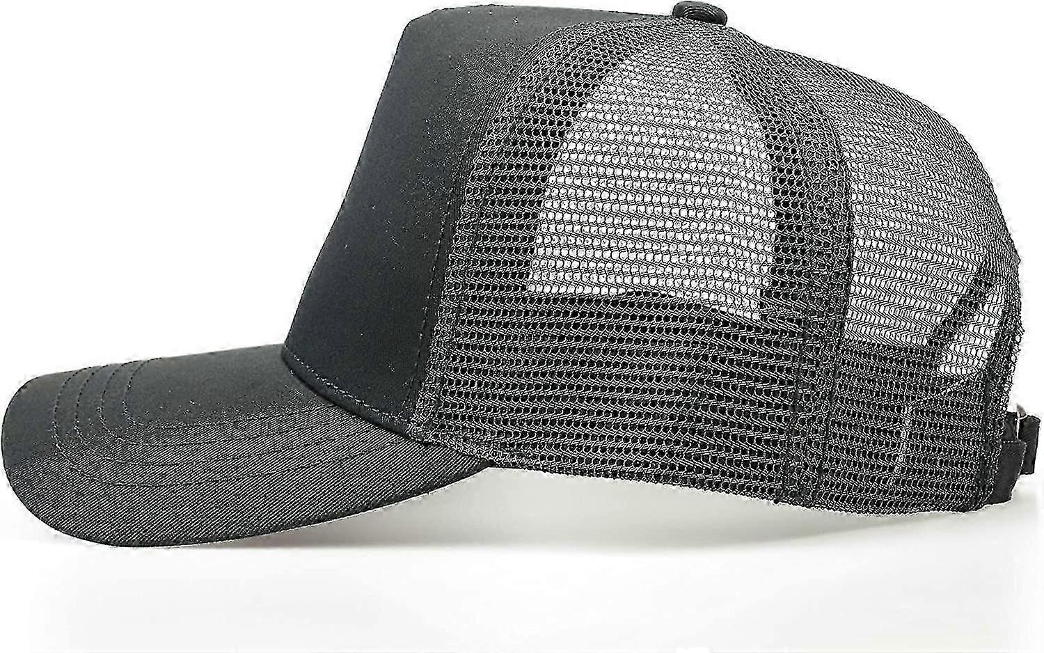 Oversize Mesh Trucker Hat, Adjustable 23.6"-25.6"