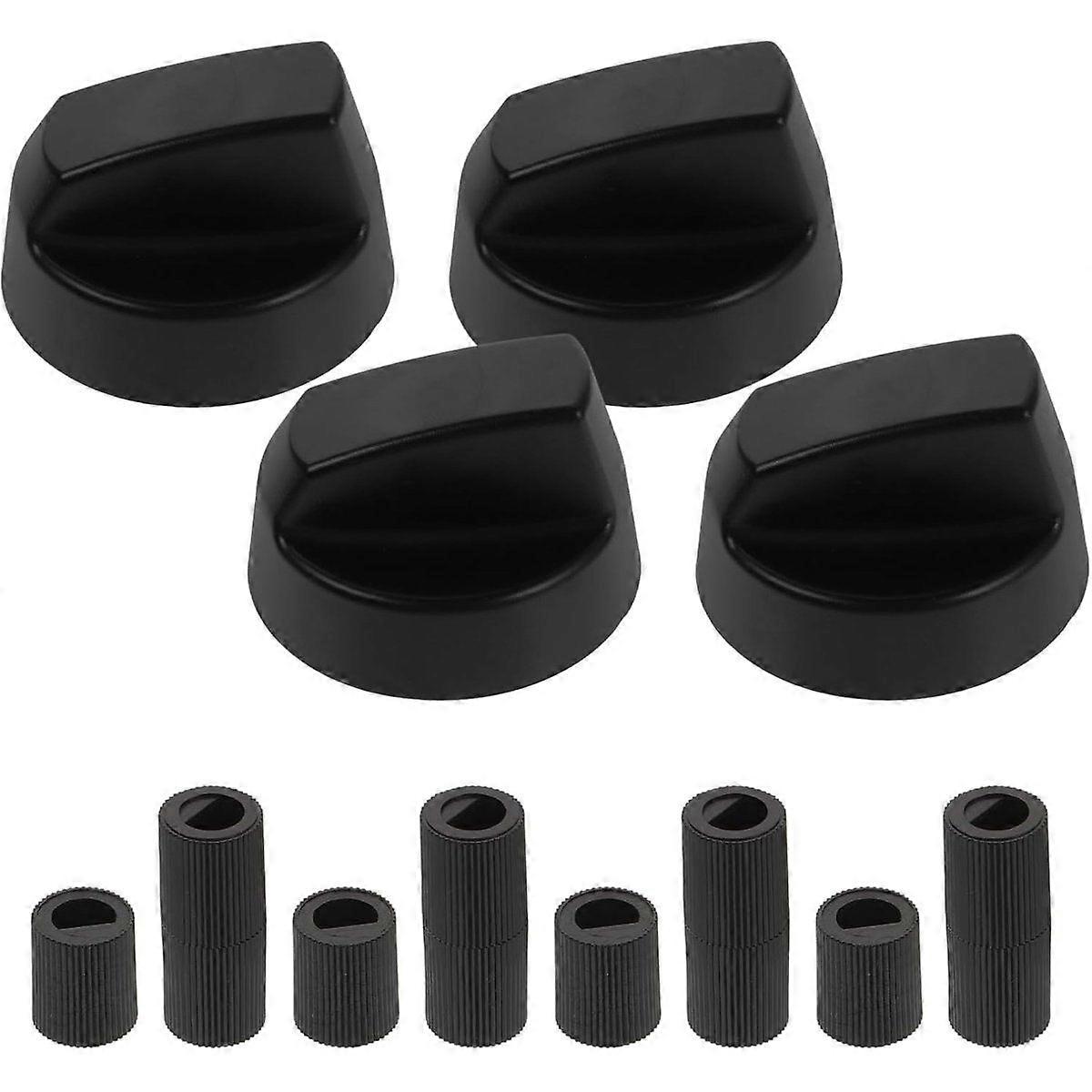 4 Pack Napoleon BBQ Knobs Universal Replacement Stove Knobs with 12 Adapters for Easy Operation