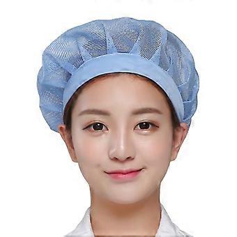 Casquette unisexe en maille respirante et réglable pour ouvrier d'usine, chapeau de chef cuisinier Qinhai