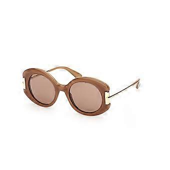 Sunglasses MaxMara MM0188 46E shiny light brown 52/21/140 WOMAN