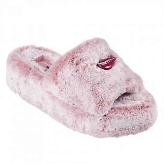 Skechers Womens/Ladies Cozy Faux Fur Wedge Slippers