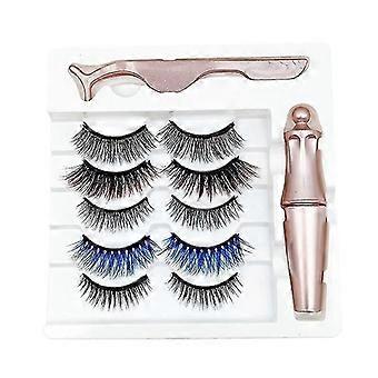 Magnetisches Wimpernset mit wasserfestem Eyeliner und Pinzette