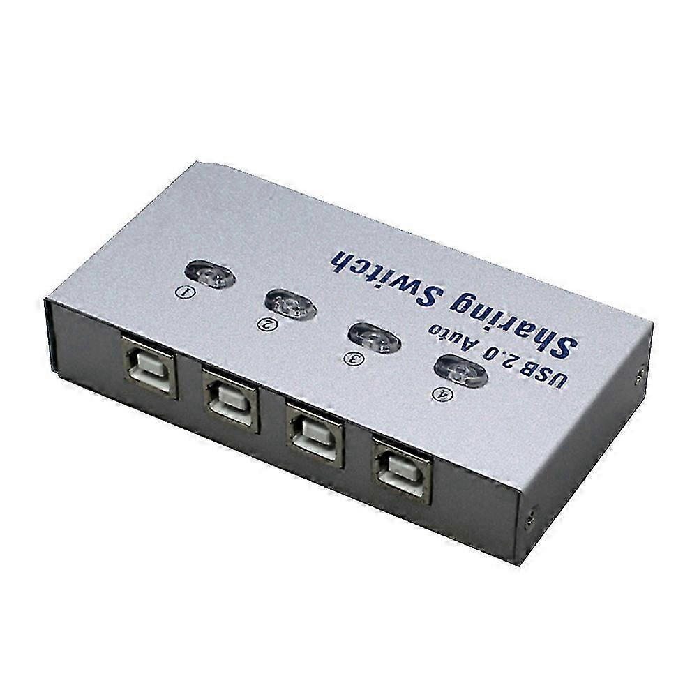 USB 2.0 Printer Sharer Sharing Selector for 4 Devices Without Wire