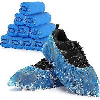 XYCY-Disposable Non-Slip Shoe Covers - Pack of 100 (50 Pairs), Premium Waterproof and Recyclable Indoor Shoe Covers