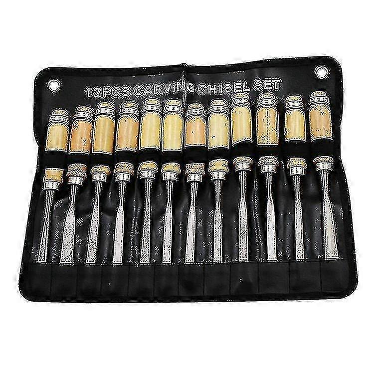 Carpenter Wood Chisel Carving Knife 12pcs