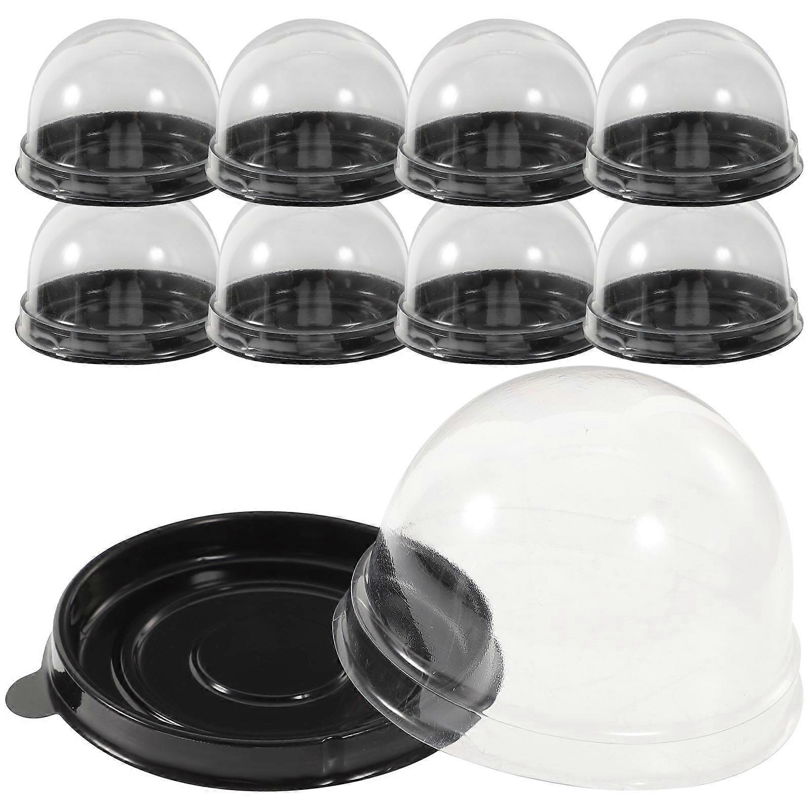 Bake Cake Packing Boxes for Storage 50Pcs Black Cupcake Cases