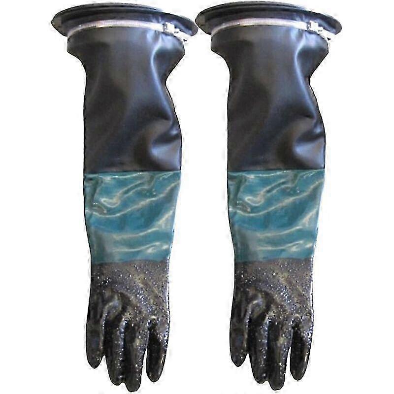 1 Pair 60cm P Sandblasting Gloves with