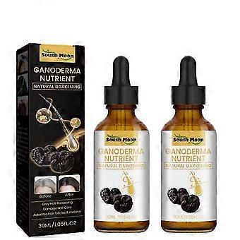 2pcs Grey Hair Reverse Serums Ganoderma Nutrient Natural Darkening Serums 30ml Anti-Greying Hair Serums For Promoting Healthier