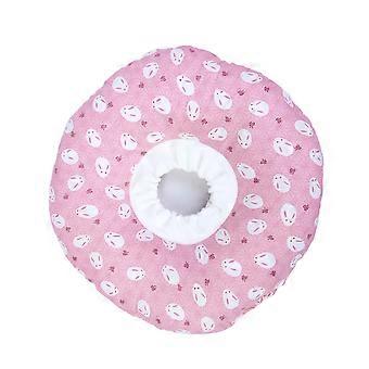 Pet Recovery Collar Anti-Lick Collar for Cat with Pink Rabbit Style