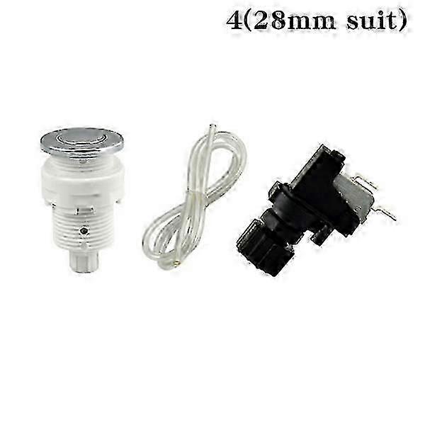 28/32/34mm pneumatic switch On Off Push button for bathtub