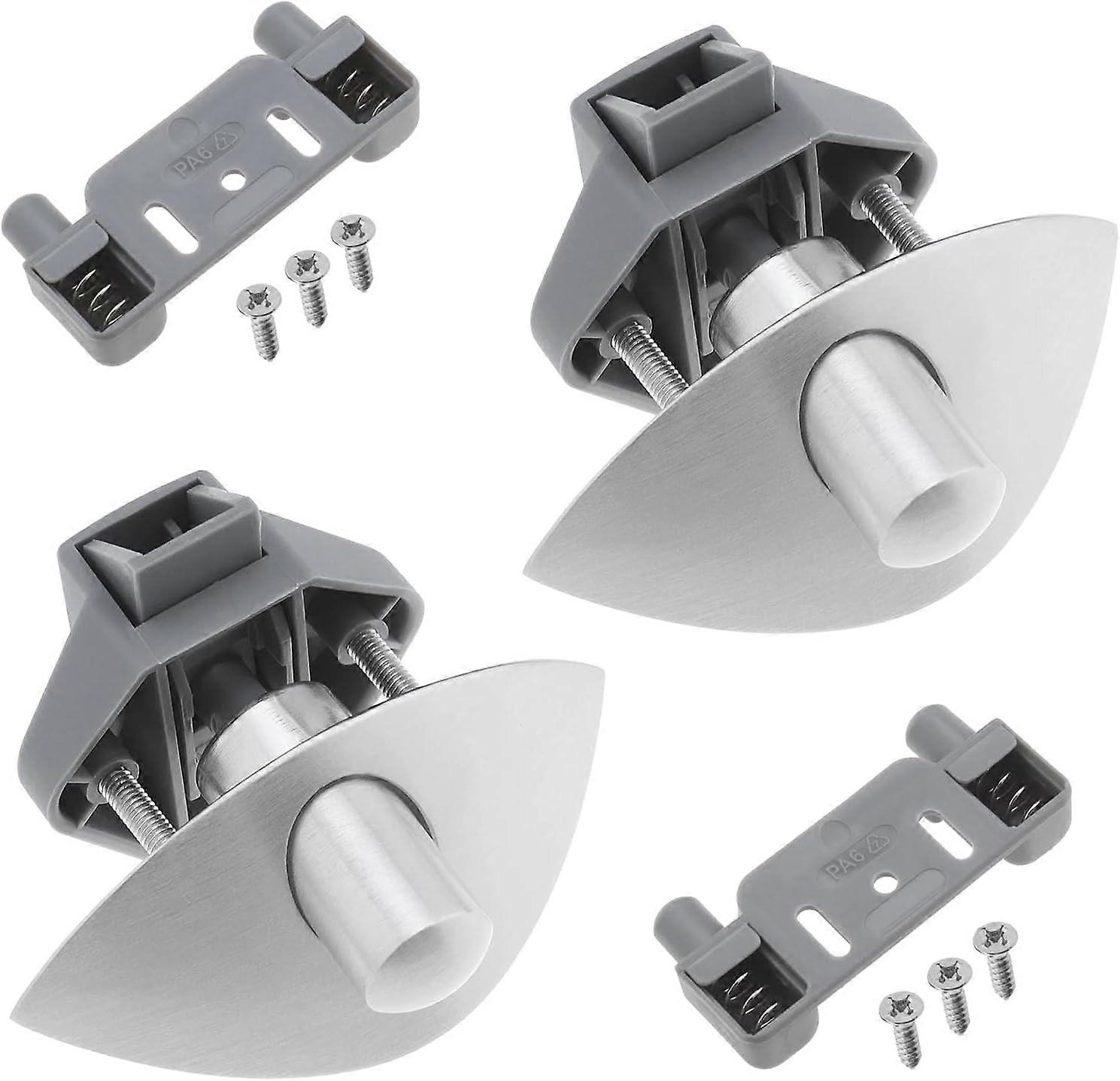 2pcs Half-Moon Push Button Locks for Thick Caravan Door, Wardrobe Door