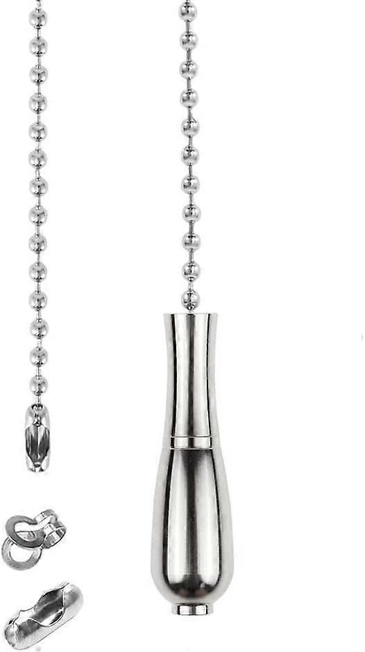 Chrome Vase Style Light Pull Chain Extension - 85cm Ball Chain