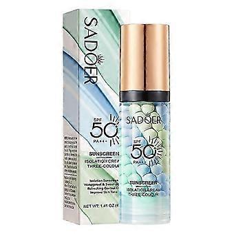 Baza 3 w 1 do twarzy przed makijażem, Korektor koloru SPF 50 Krem izolujący filtr przeciwsłoneczny, Odświeżająca nawilżająca baza pod makijaż One Step, Oil Control Sk