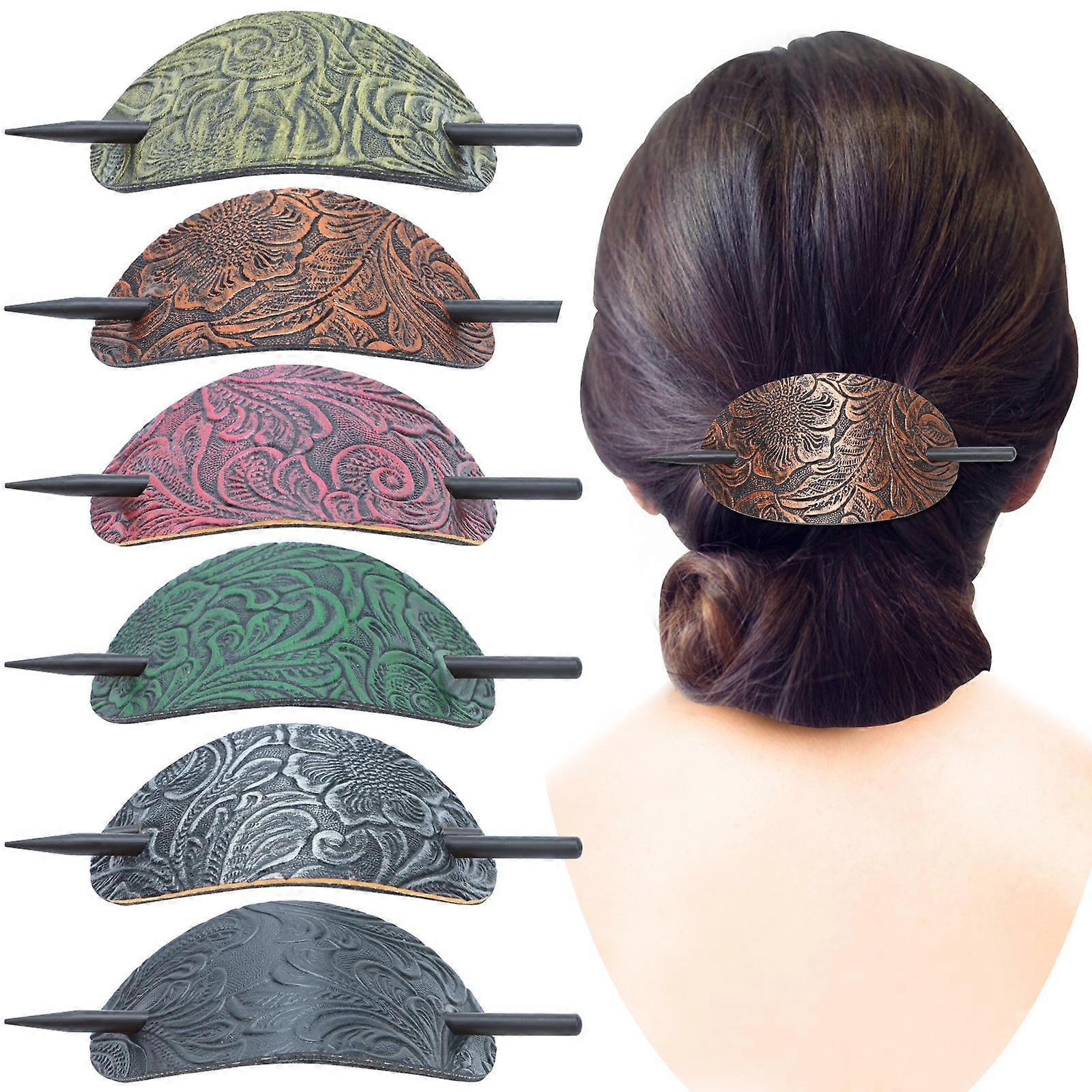 Leather Hair Clip