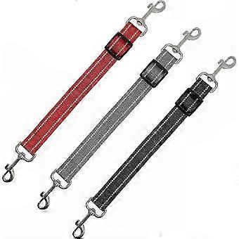 Ensure Secure Backup Attachment With Reflective Nylon Dog Safety Collar Clips, 3 Pcs Adjustable Double-Ended Harness Connectors