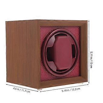 Brown Wood Watch Winder Case for Mechanical Watches Storage