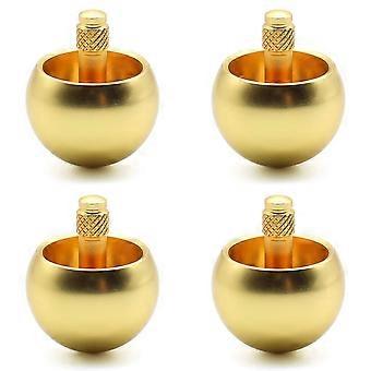 4X Tippe Top Metal Flip over Top Stainless Steel Spinning Top Amazing Toy , Golden
