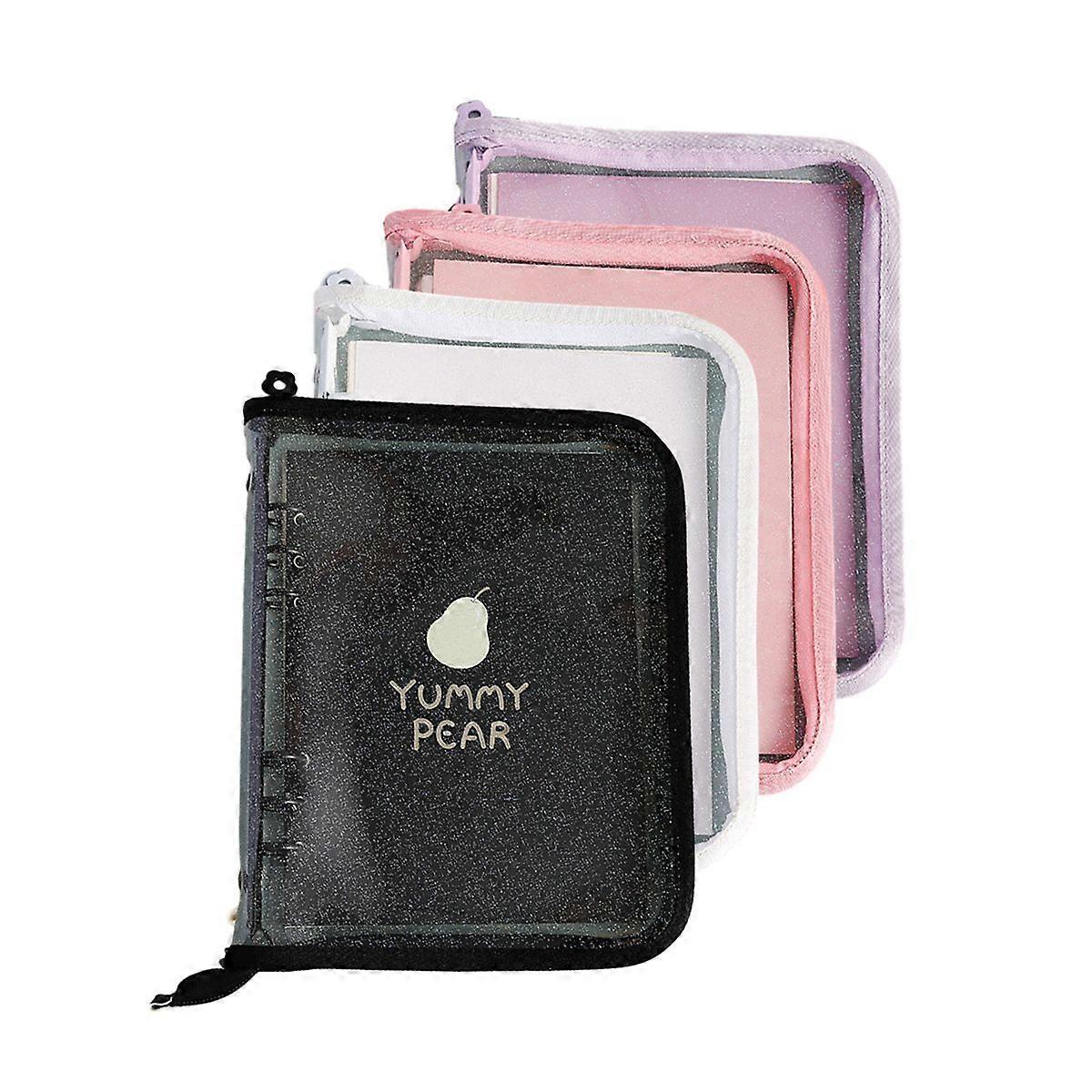 Glitter Zipper Soft PVC A6 Binder Cover