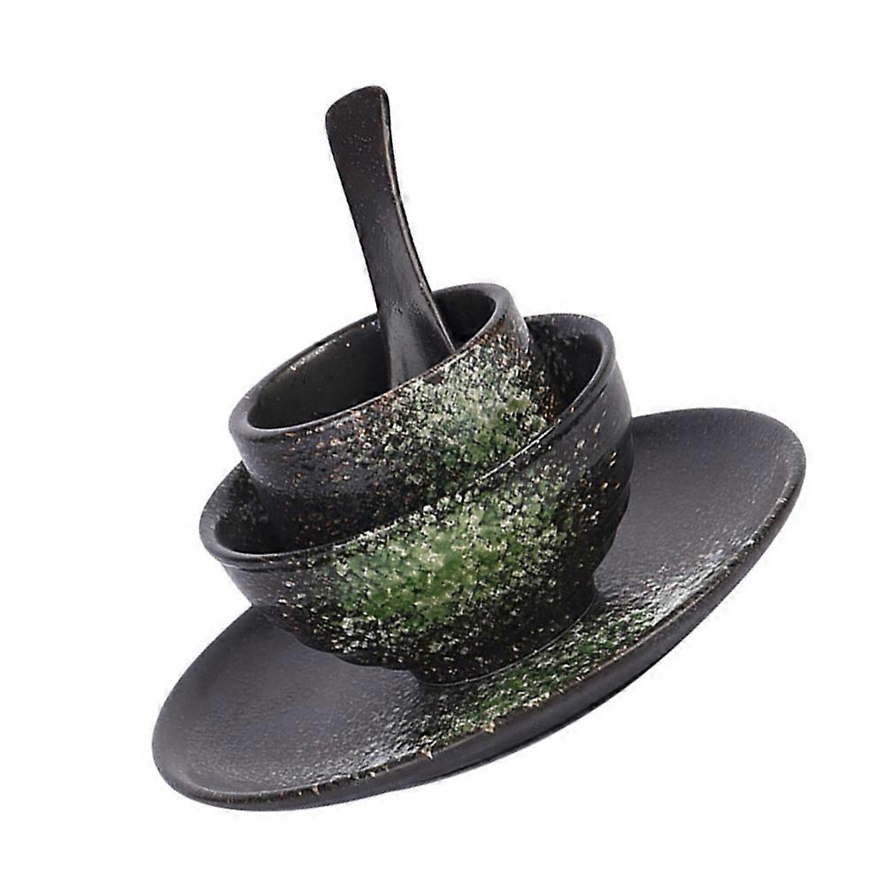 Multi-Function Tea Cup with Ceramic Bowl for Household Use 2Sets