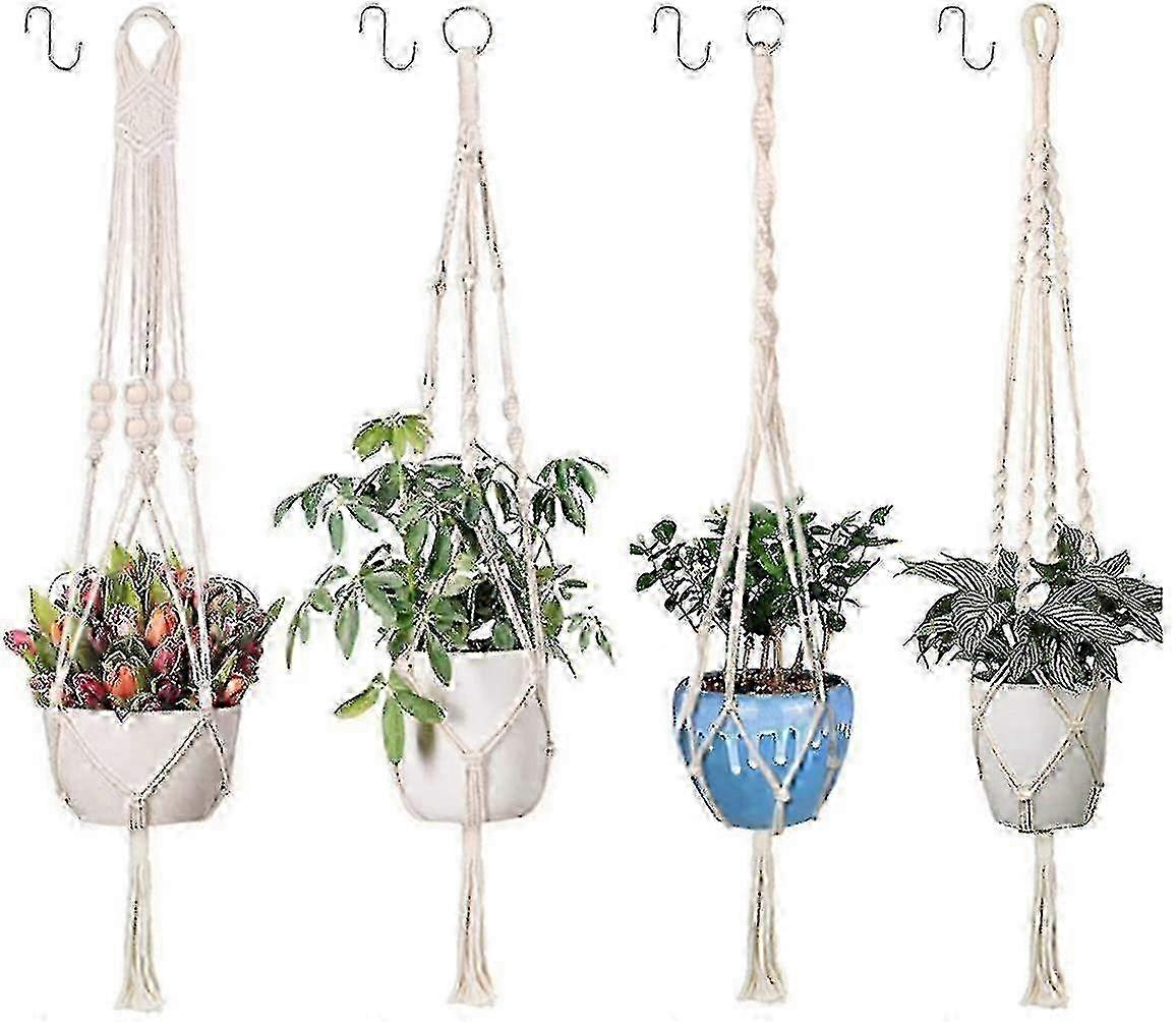 Sturdy 4-Leg Macrame Hanging Planter