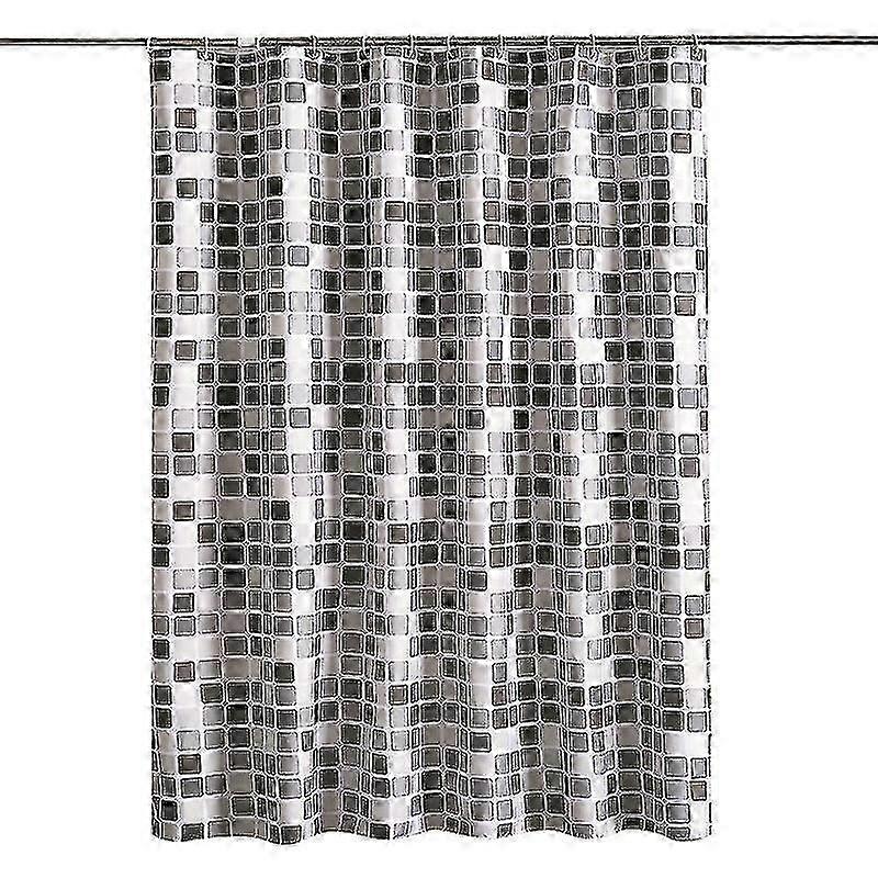 Mildew Proof Mosaic Polyester Shower Curtain