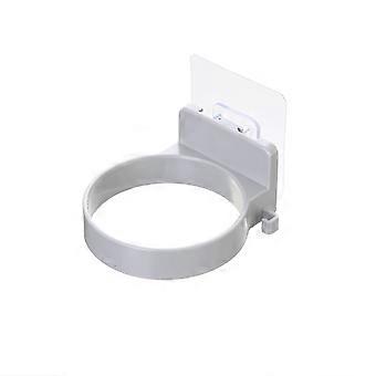 Suporte de parede para secador de cabelo sem furos, com adesivo forte para banheiro, organizador de armazenamento para secador de cabelo.