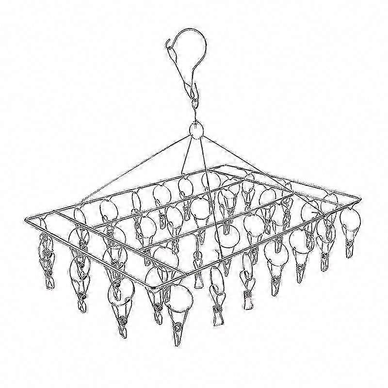 36-Peg Stainless Laundry Drying Rack