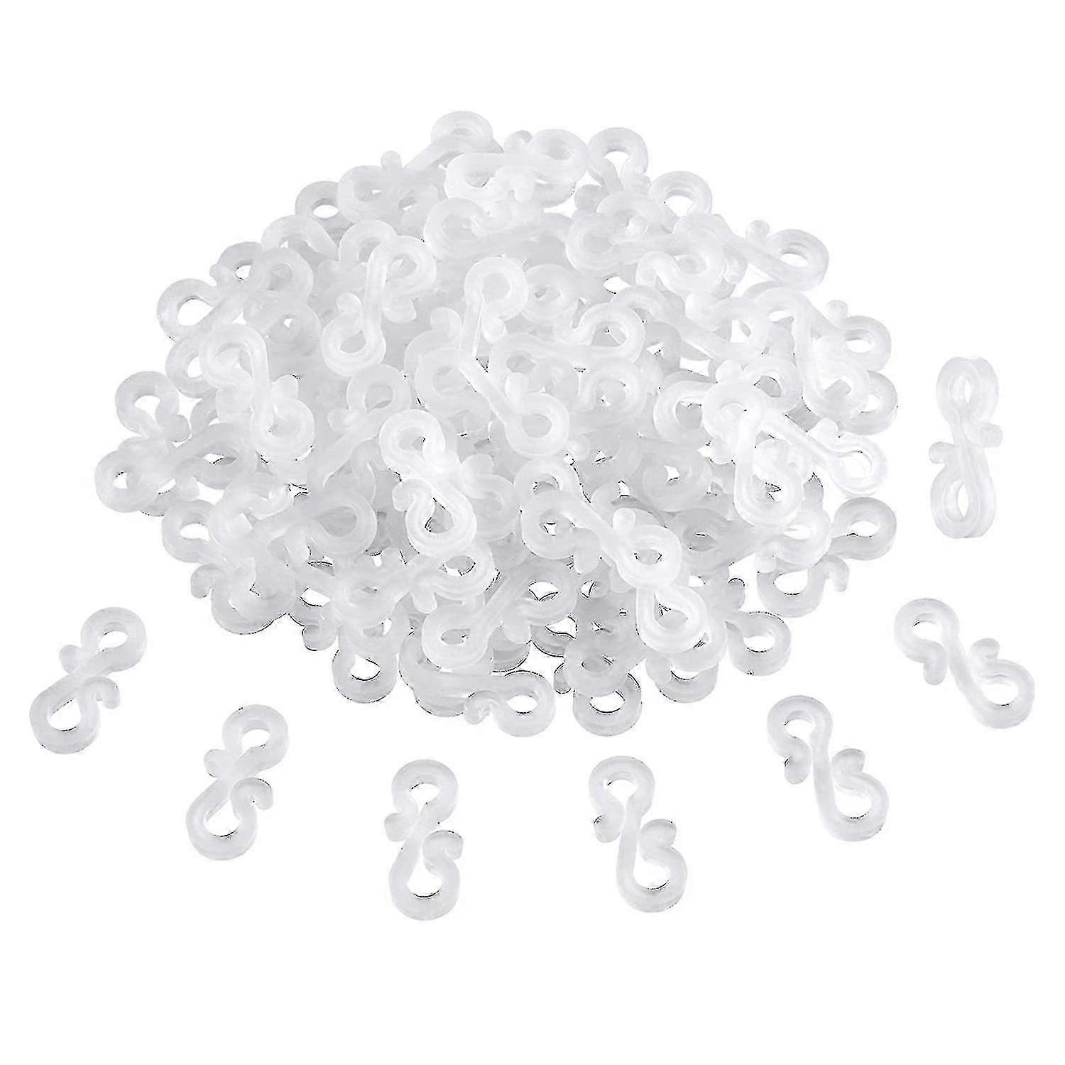 168pcs Plastic S Clips Outdoors Gutter Hook,christmas Lights Gutter