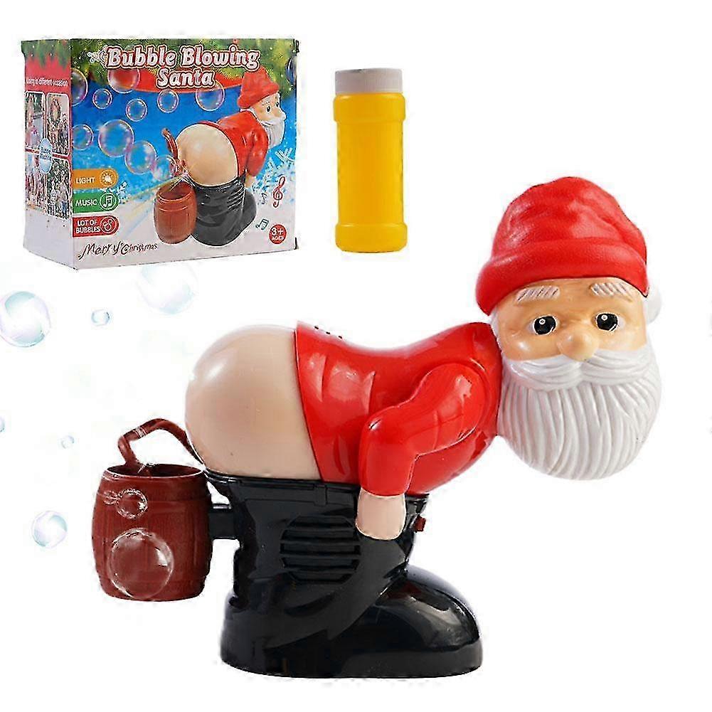 Festive Electric Santa Bubble Machine