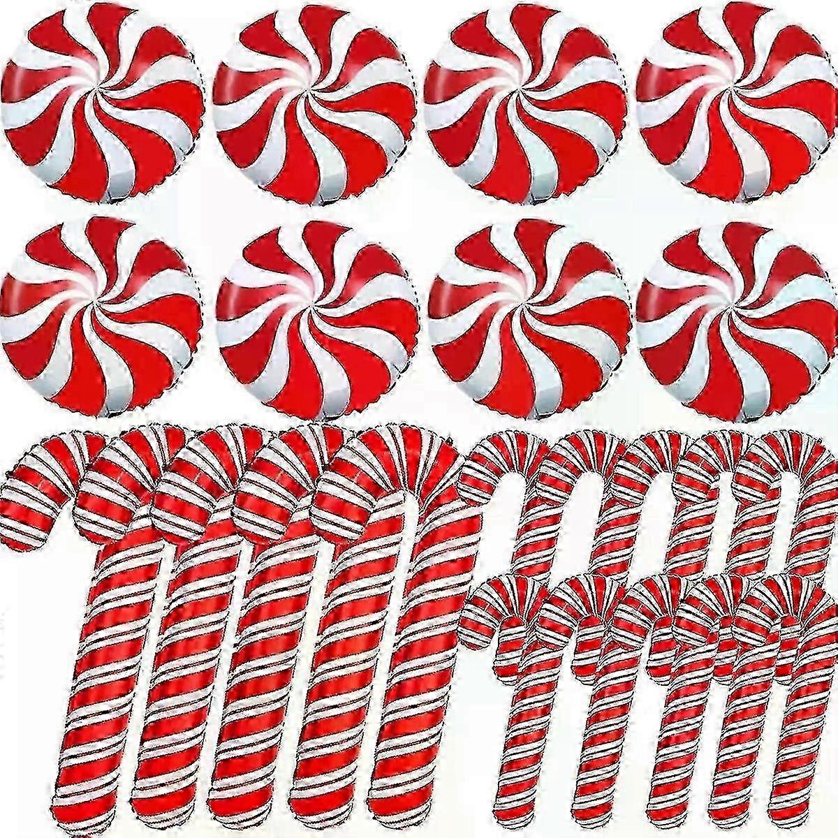 23pcs Windmill Cane Ball Foil Balloons