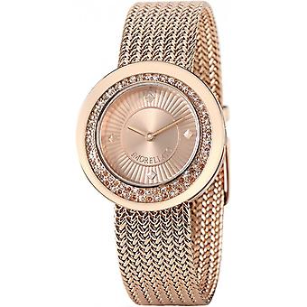 Dark Moon Watch for Women Analog Quartz with Stainless Steel Bracelet Gold Plated R0153112503