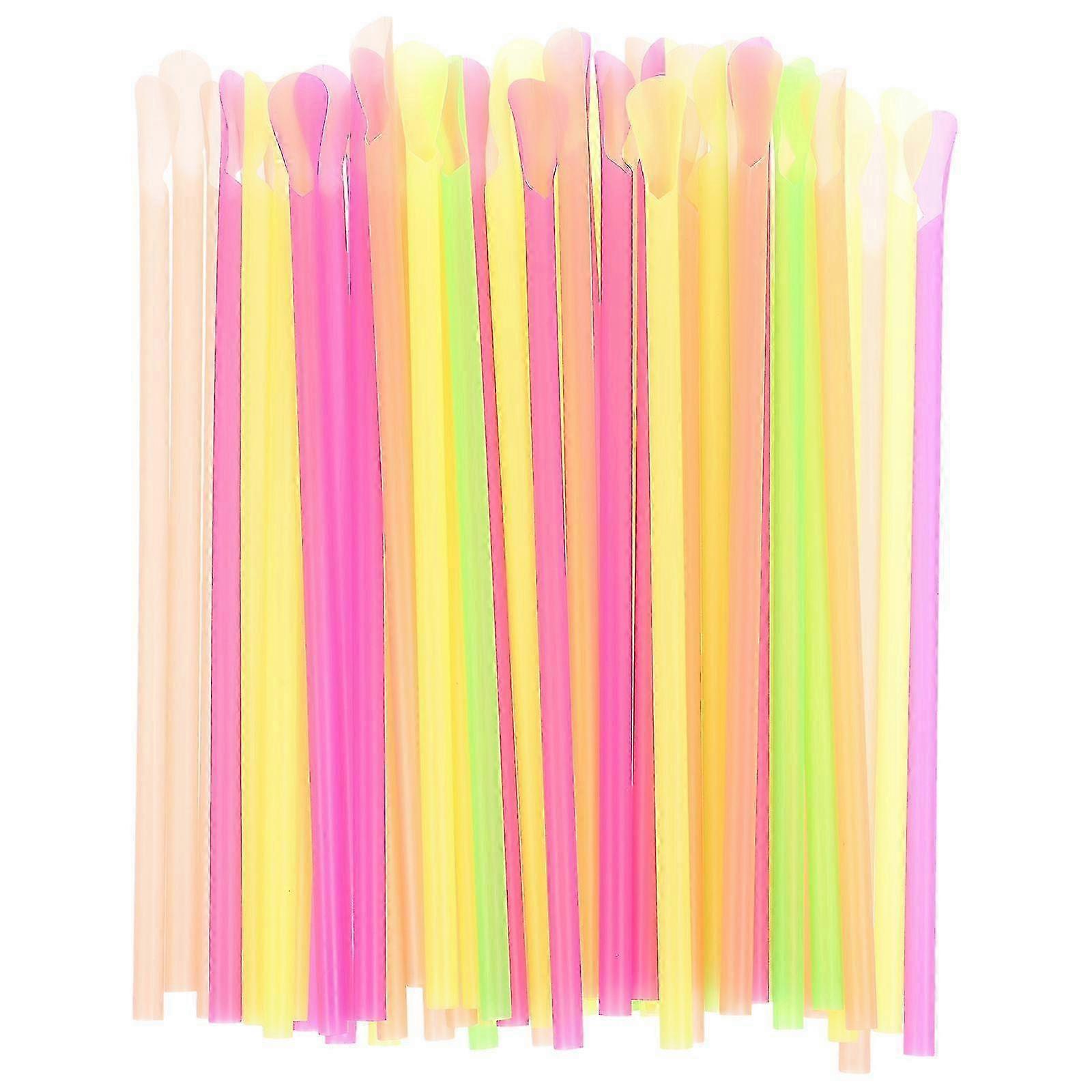 150pcs Dual-Use Milkshake Straws