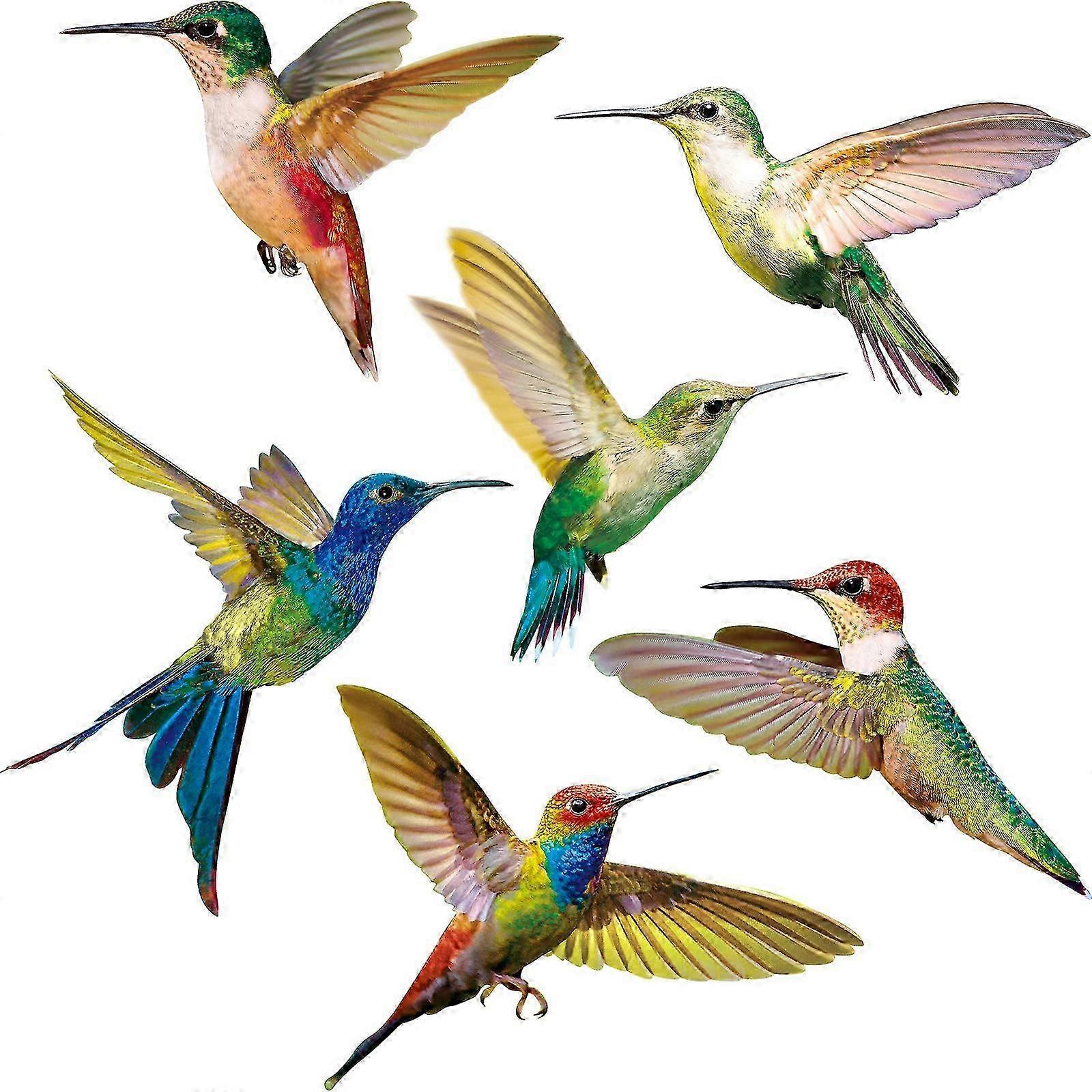 Window Cling Decals Hummingbird Pattern Prevent Bird Strikes 18 Pieces
