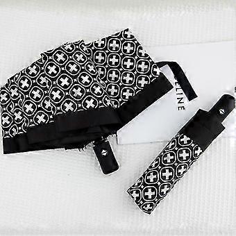 Automatic 3-Fold Umbrella, 190T Vinyl Polyester, UPF50+ UV Protection, Cartoon Lucky Star, for Kids
