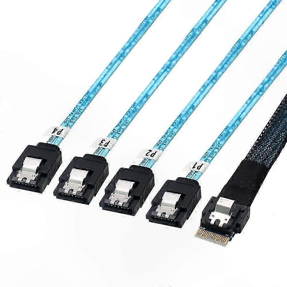 SFF-8654 38P to 4 SATA Server Cable