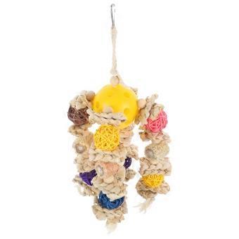 Bird Parrots Chewing Hanging Toy Enhances Playtime for Pet Use