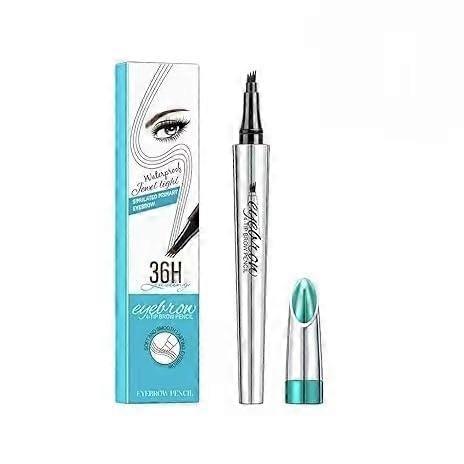 Waterproof Microblading Eyebrow Pencil with Fork Tip Applicator